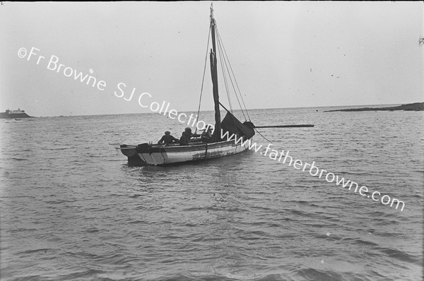 FISHERFOLK:IN COBH HARBOUR - THE LOBSTER BOAT IN ROCHES POINT